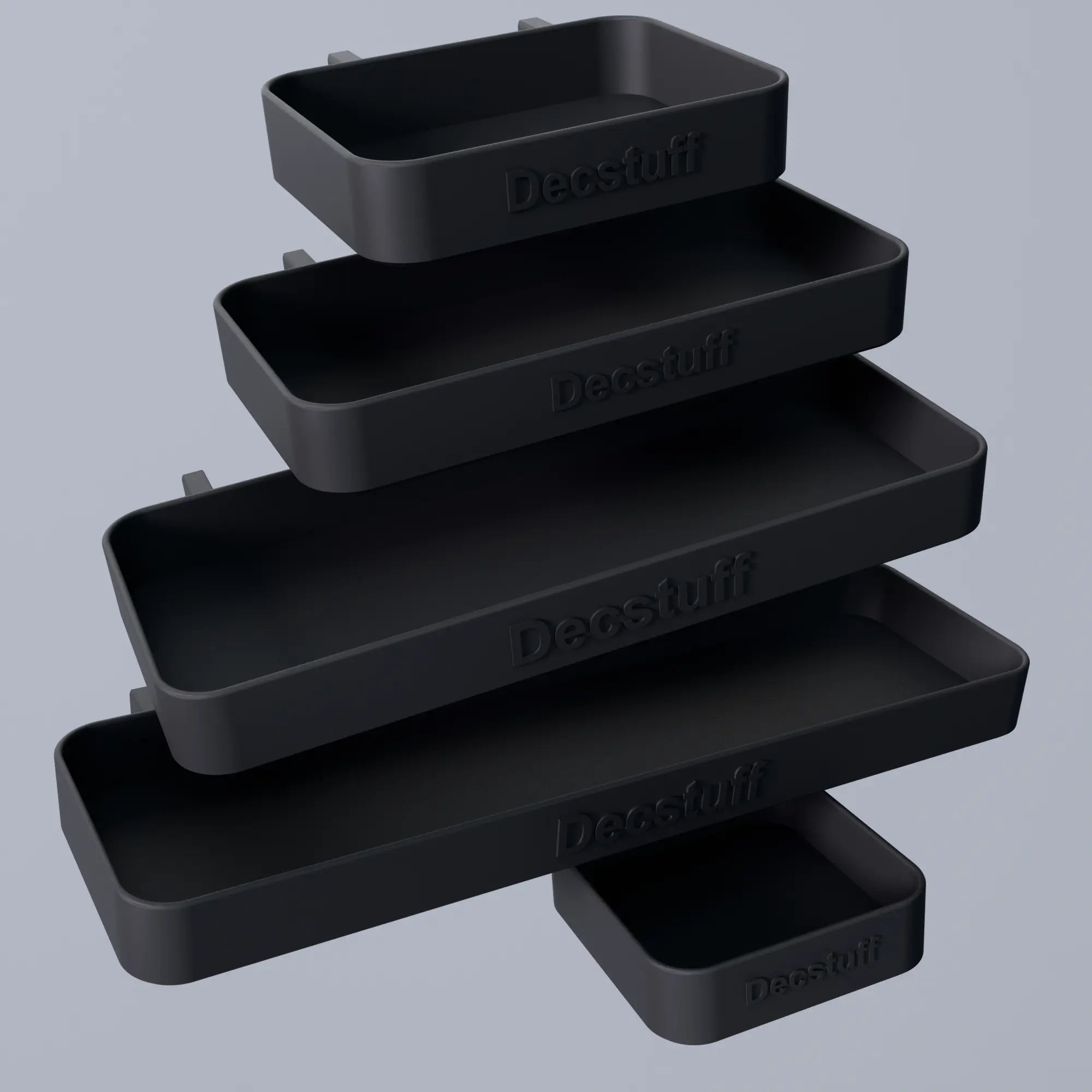 3D Printed Pegboard Trays – Multiple Sizes for Smart Storage Decstuff