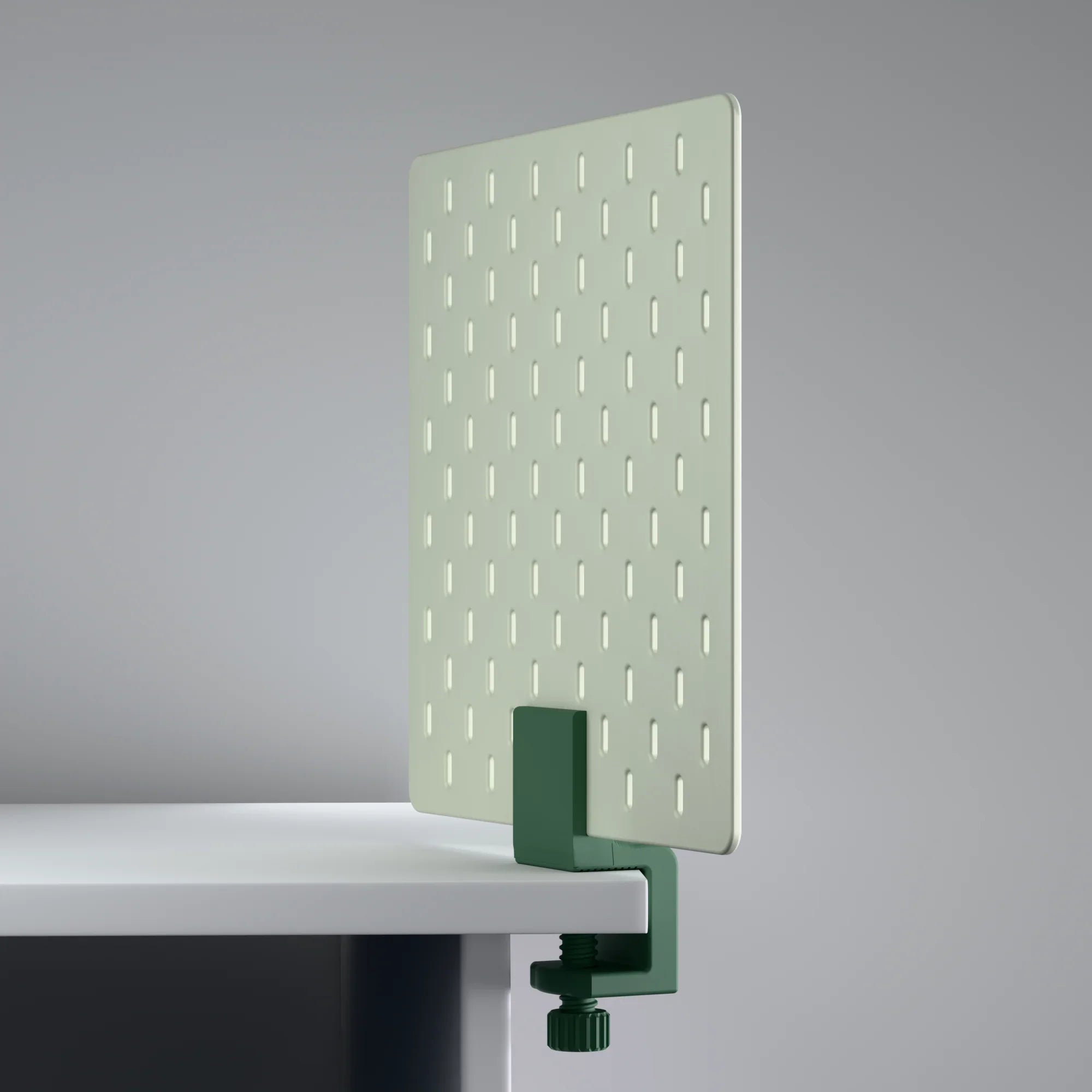 Skadis Pegboard Desk Mount Workspace Organizer, 3D printed premium Pegboard Panel with Adjustable Clamp