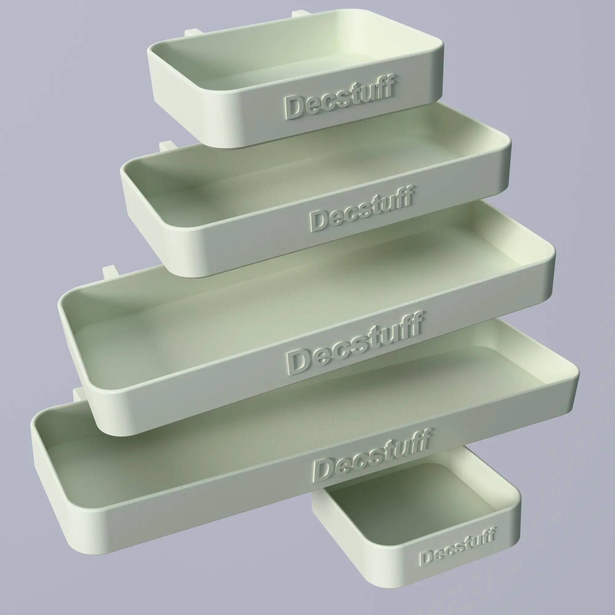 3D Printed Pegboard Trays – Multiple Sizes for Smart Storage Decstuff