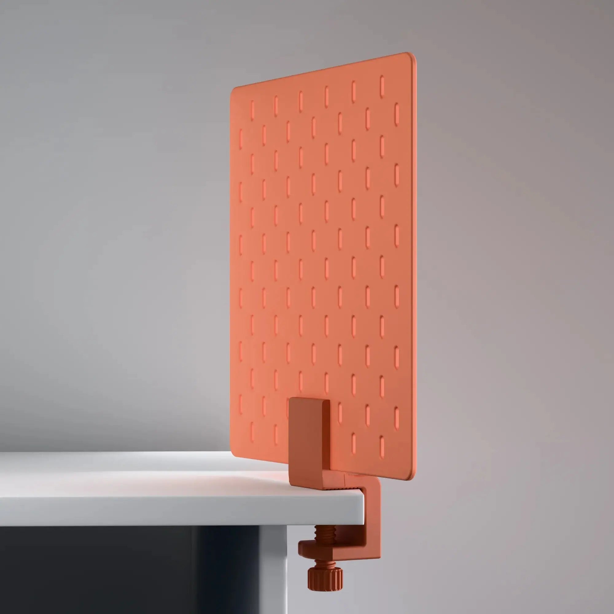 Skadis Pegboard Desk Mount Workspace Organizer, 3D printed premium Pegboard Panel with Adjustable Clamp Decstuff
