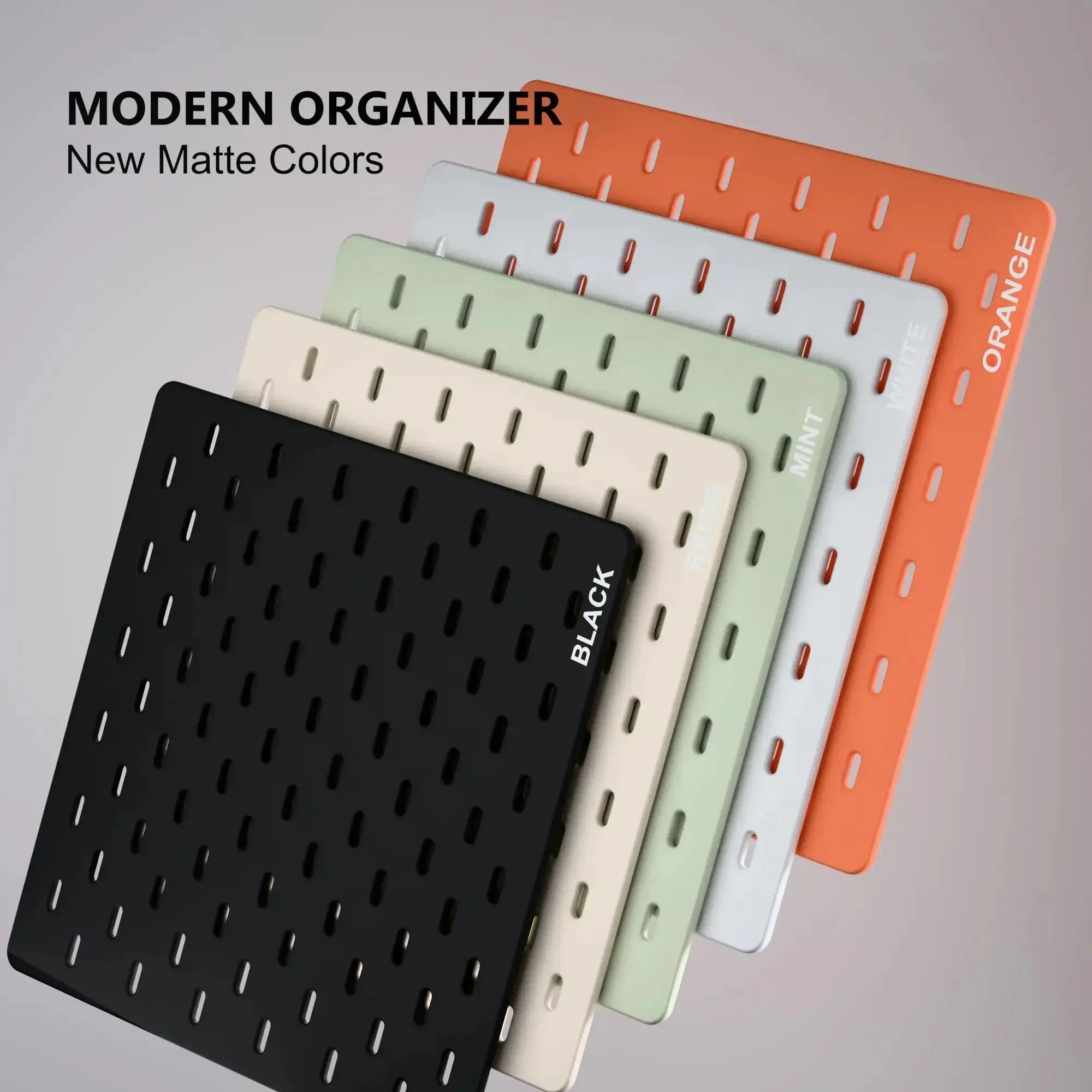 Modular Pegboard Organizer with Stand – Premium Skadis System for Workspace Setup Decstuff