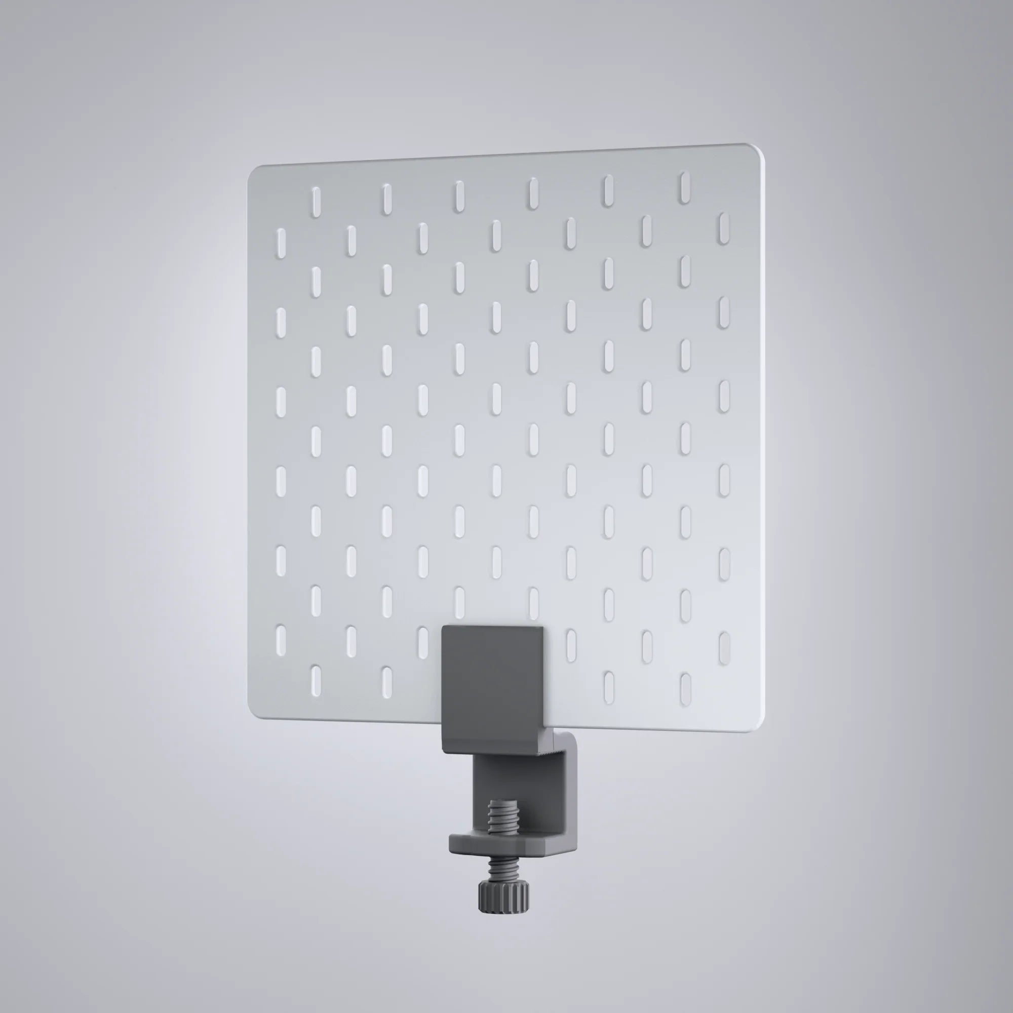 Skadis Pegboard Desk Mount Workspace Organizer, 3D printed premium Pegboard Panel with Adjustable Clamp