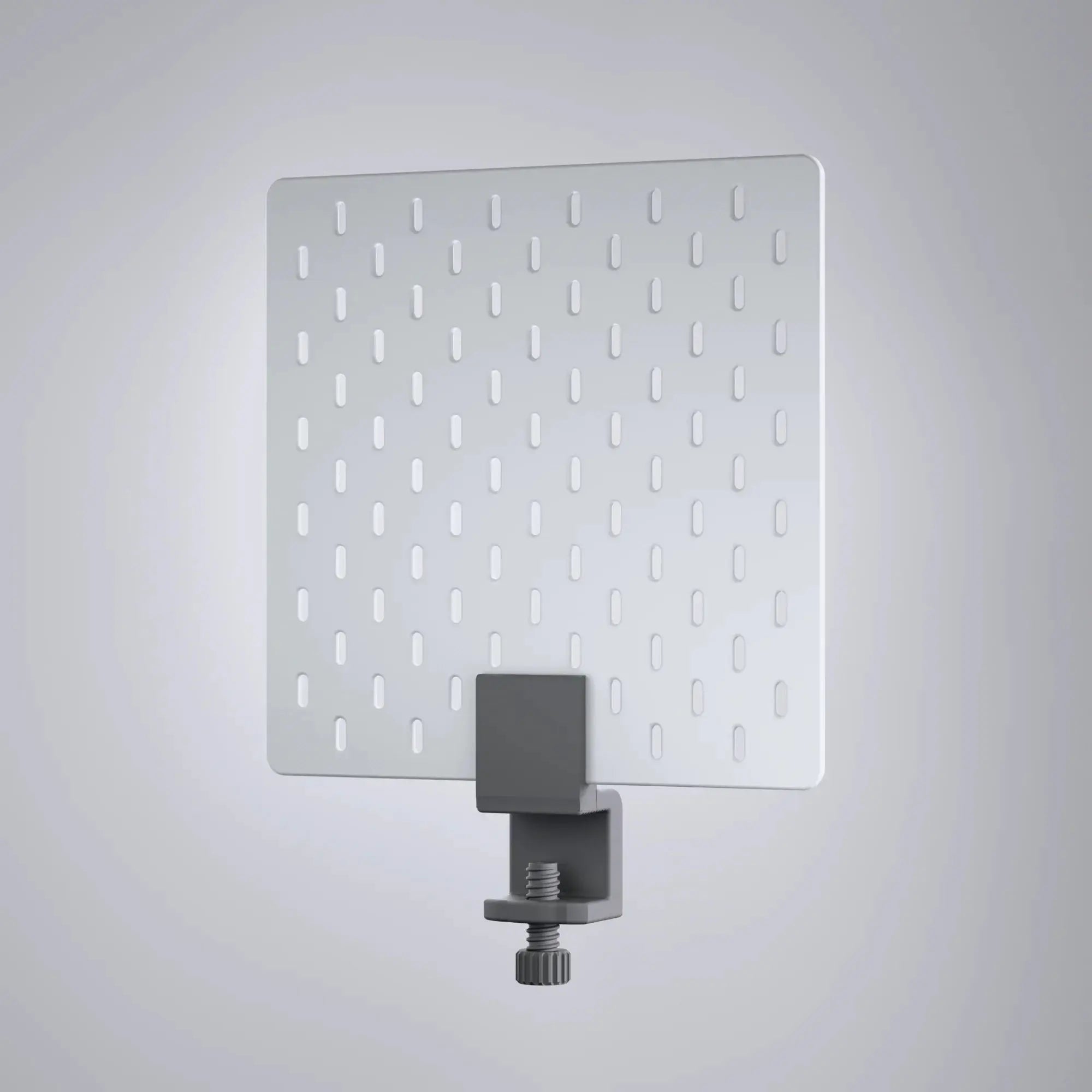 Skadis Pegboard Desk Mount Workspace Organizer, 3D printed premium Pegboard Panel with Adjustable Clamp Decstuff