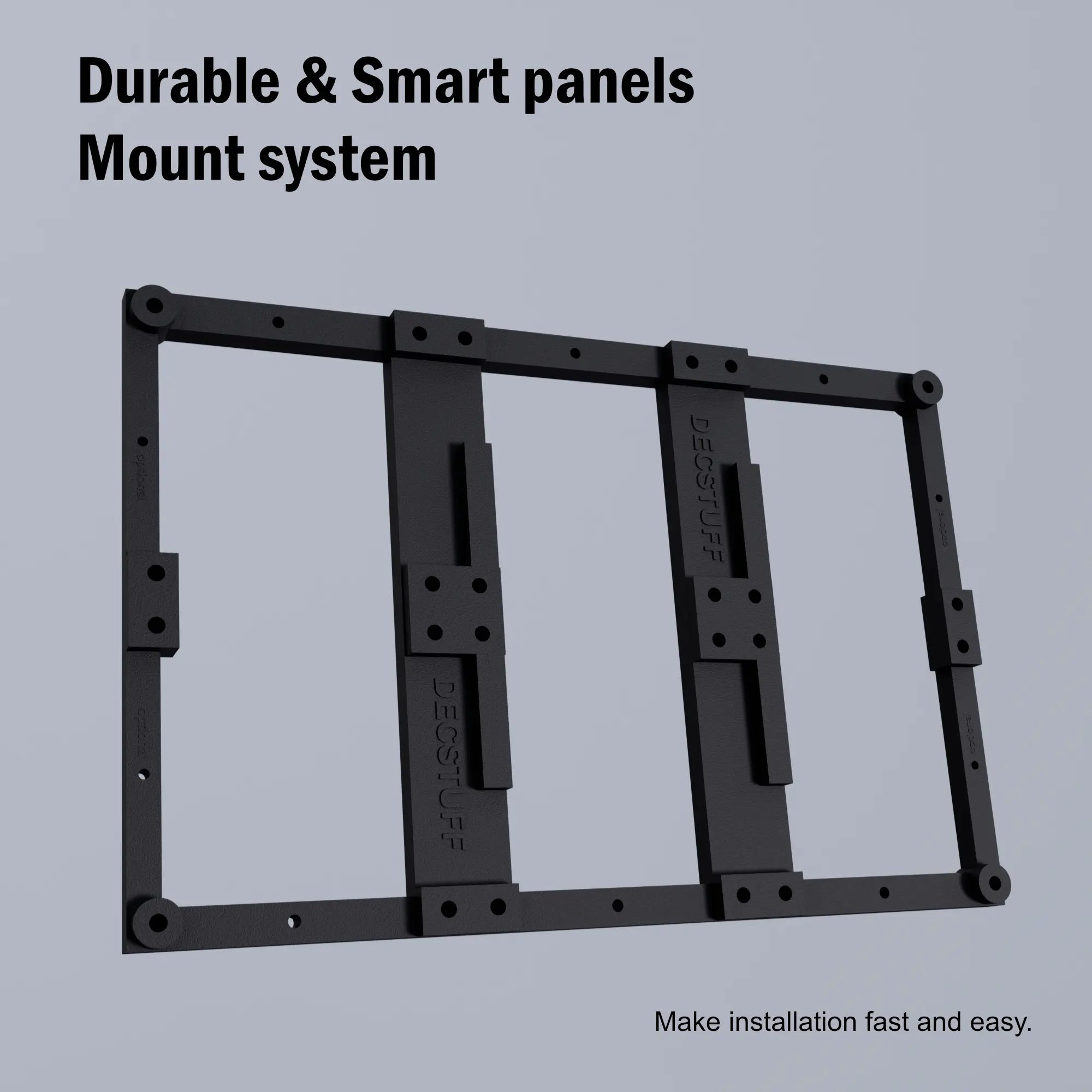 Modular 3D Printed Pegboard Wall Panels Space Saving Storage Solution Decstuff